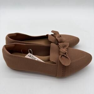 Seychelles Memory Foam Minimalist Casual Taupe Brown Girly Loafers NWOB 7 Wide